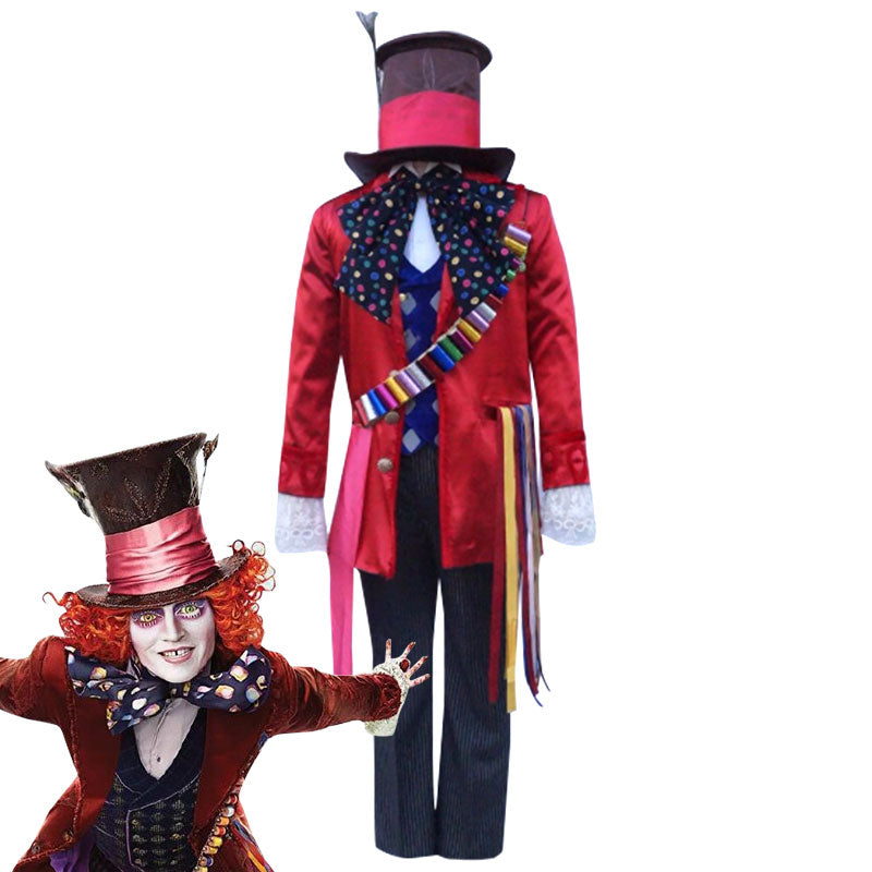 Alice Through the Looking Glass Mad Hatter Cosplay Costume