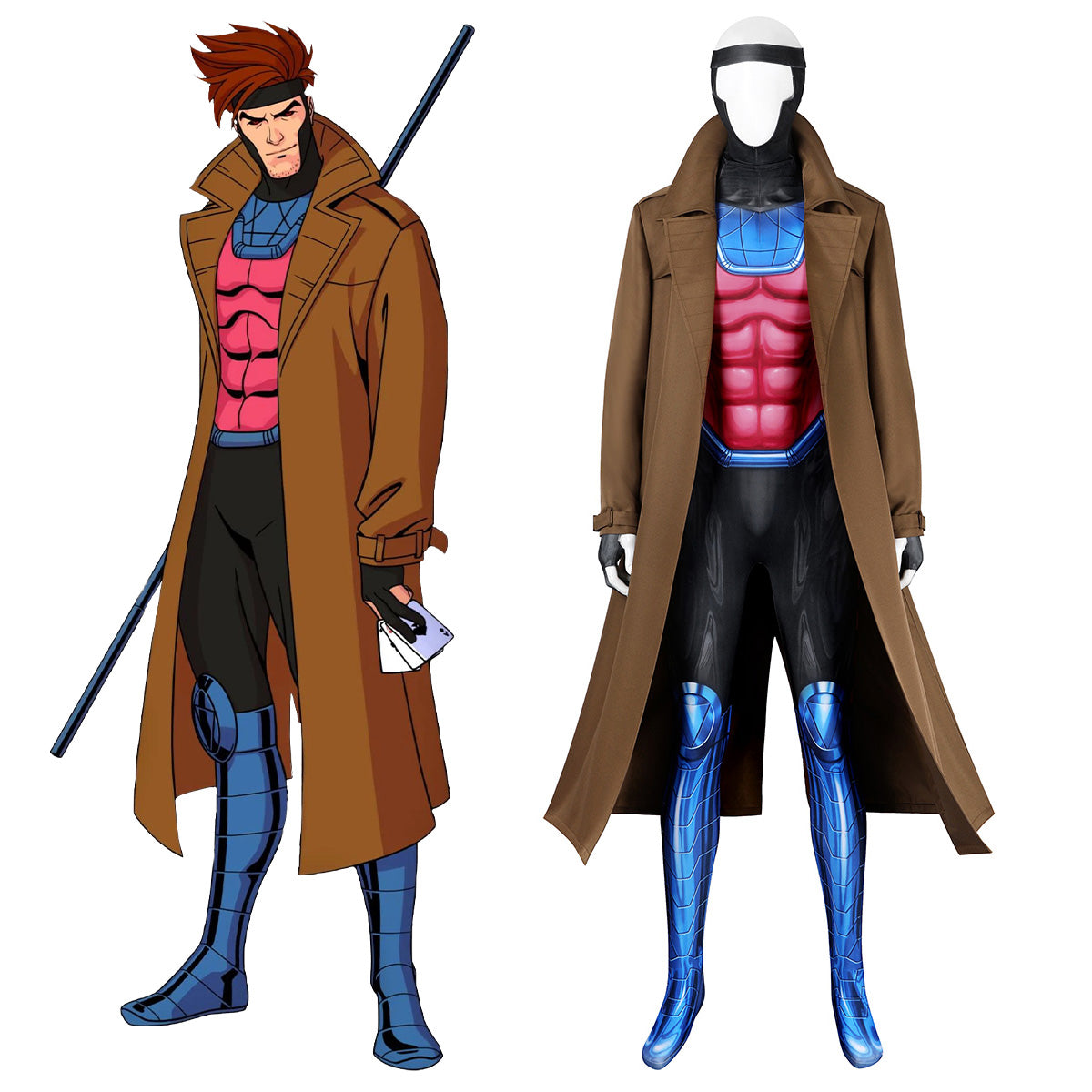 X-Men '97 Gambit Cosplay Costume