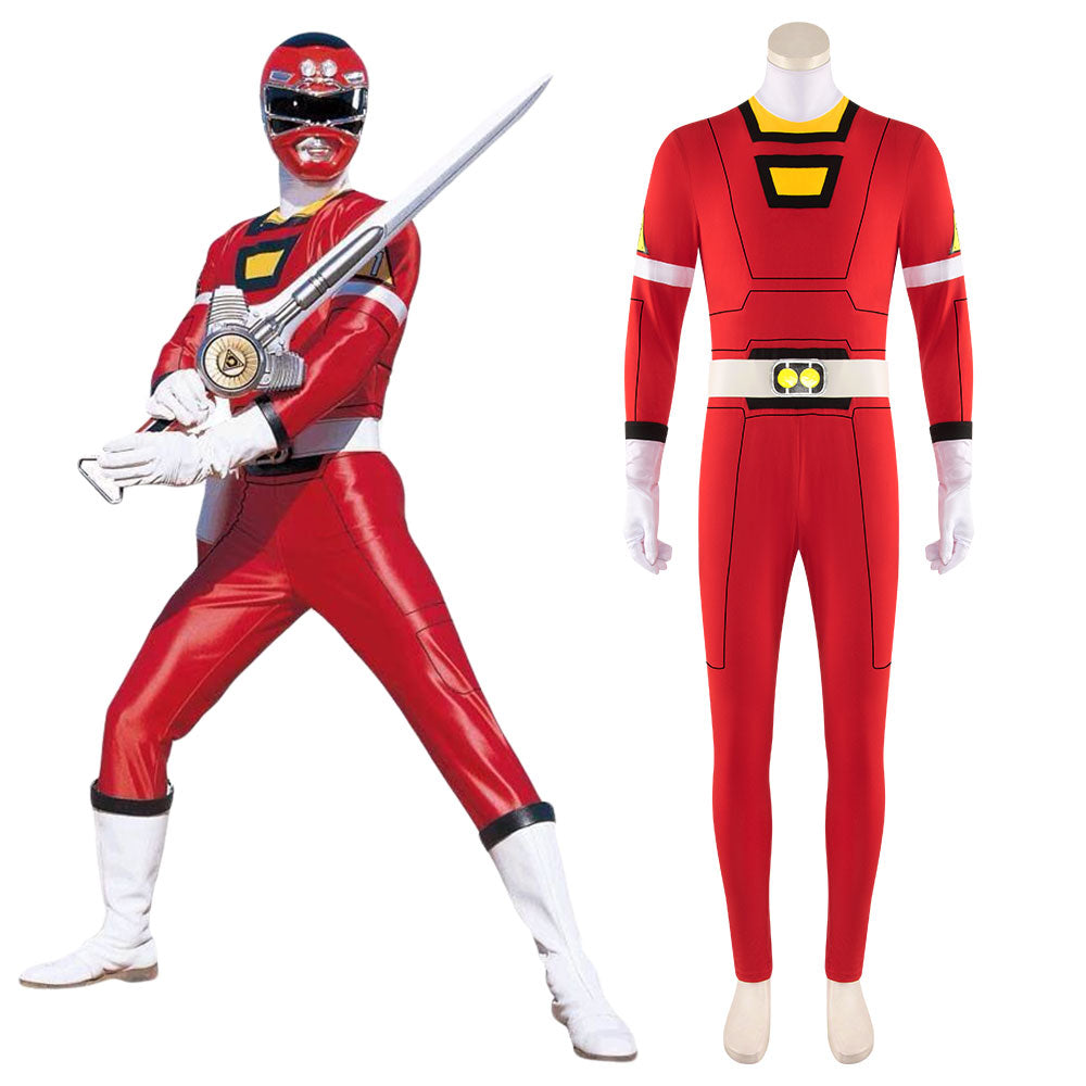 Power Rangers Turbo Red Turbo Ranger Tommy Oliver Cosplay Costume