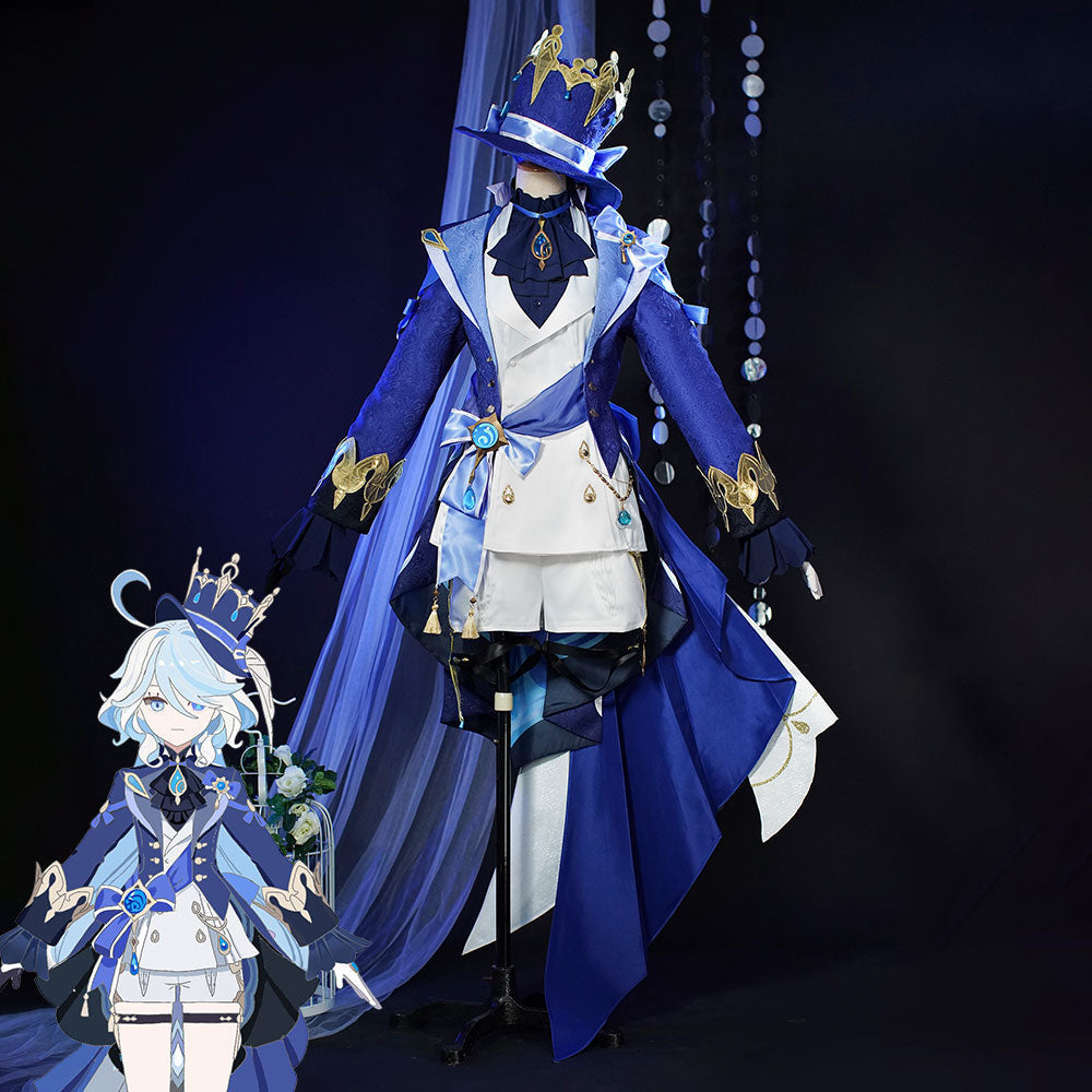 Genshin Impact Focalors Furina Premium Edition Cosplay Costume