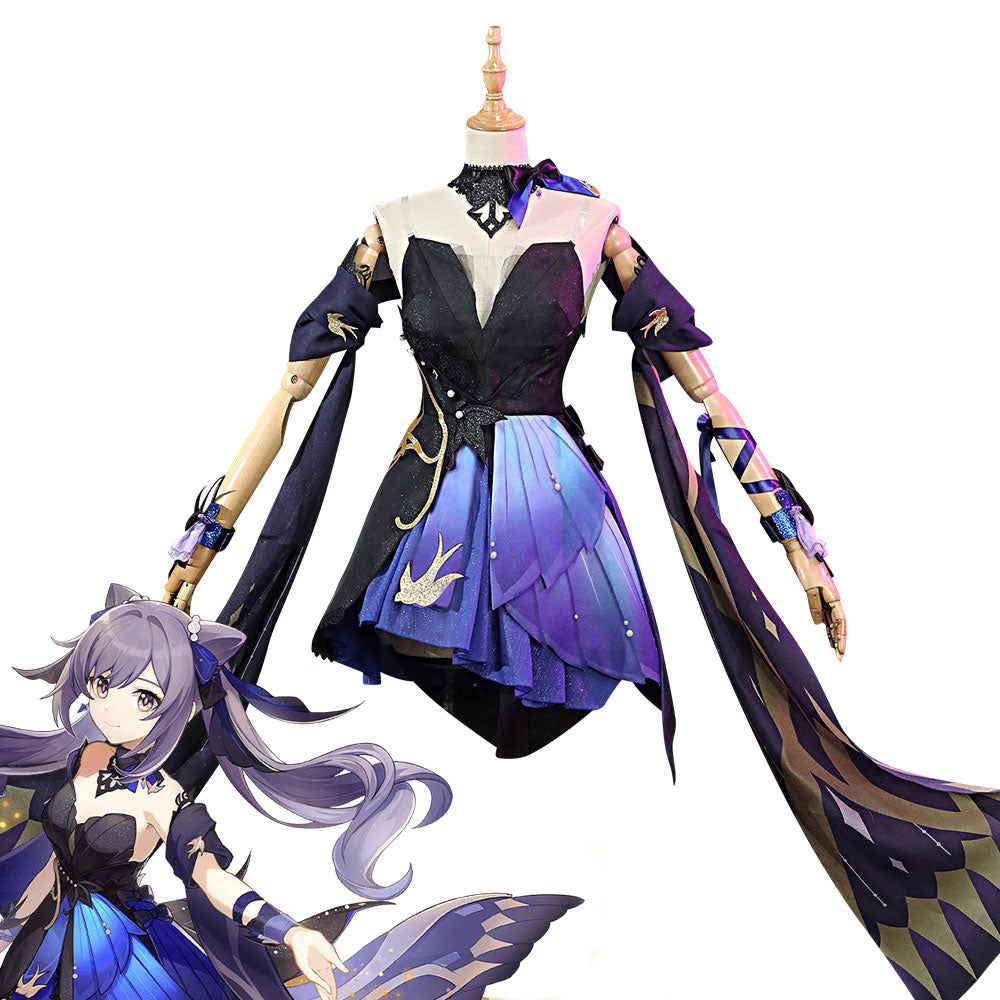 Genshin Impact Keqing Opulent Splendor Cosplay Costume