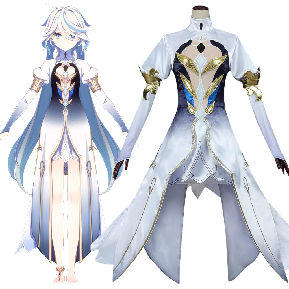 Genshin Impact God of Justice Focalors Furina Cosplay Costume