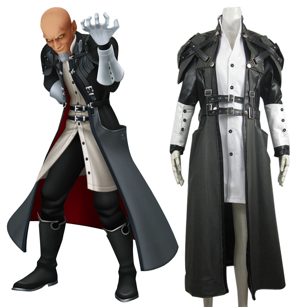Kingdom Hearts Master Xehanort Cosplay Costume - No Pants