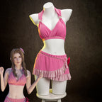 Final Fantasy VII Rebirth Aerith Gainsborough Cosplay Swimsuit