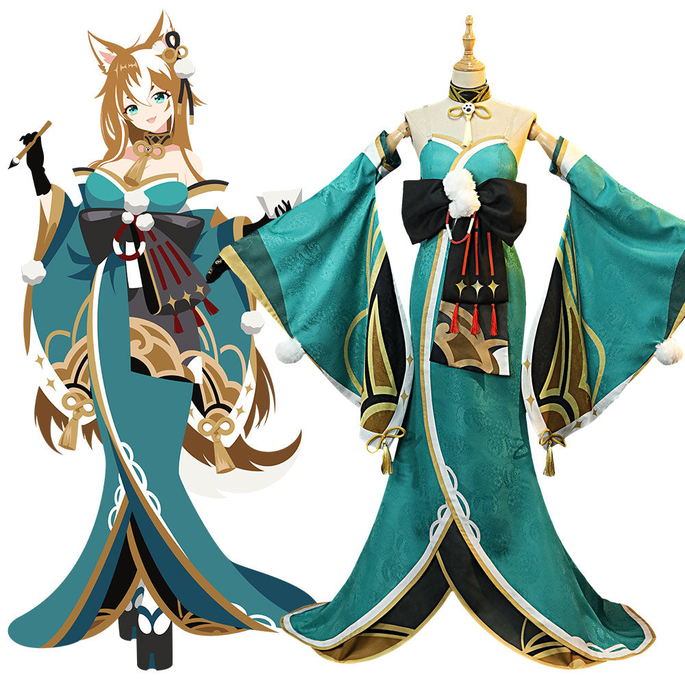 Genshin Impact Ms. Hina Cosplay Costume