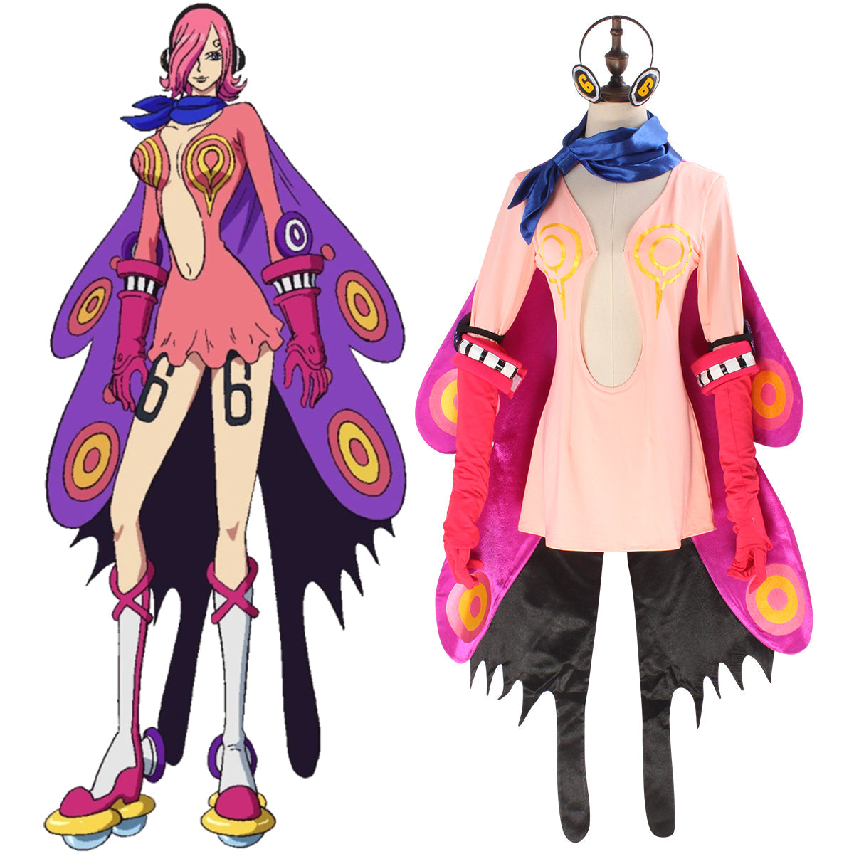 One Piece Vinsmoke Reiju Cosplay Costume