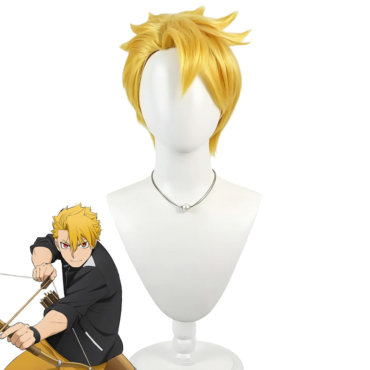 Daemons of the Shadow Realm Yomi No Tsugai Yuru Golden Cosplay Wig