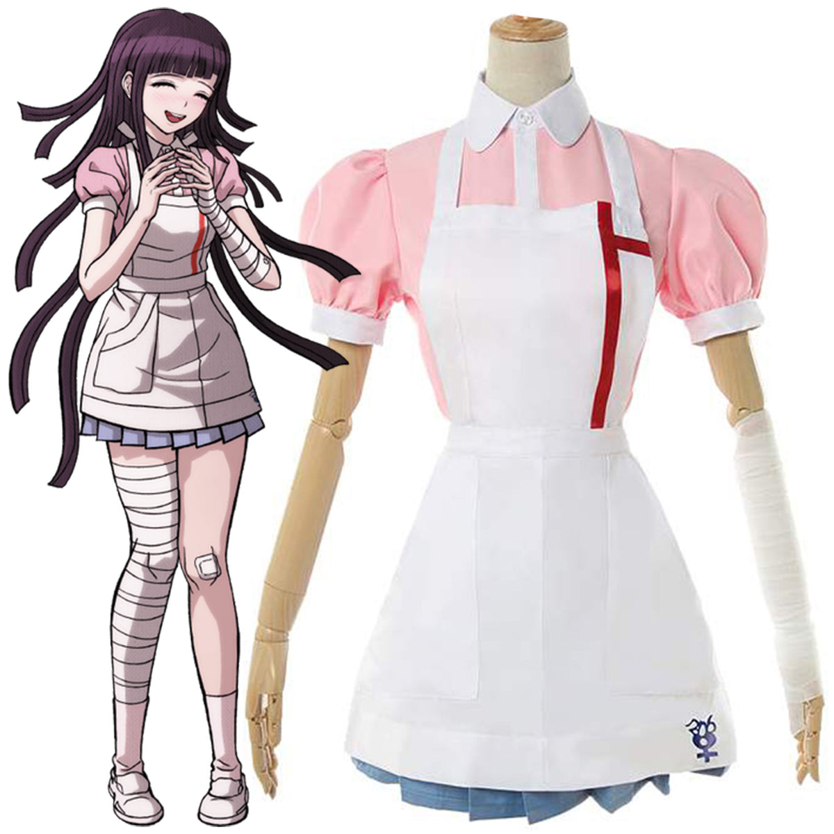 Danganronpa 2 Mikan Tsumiki Maid Cosplay Costume