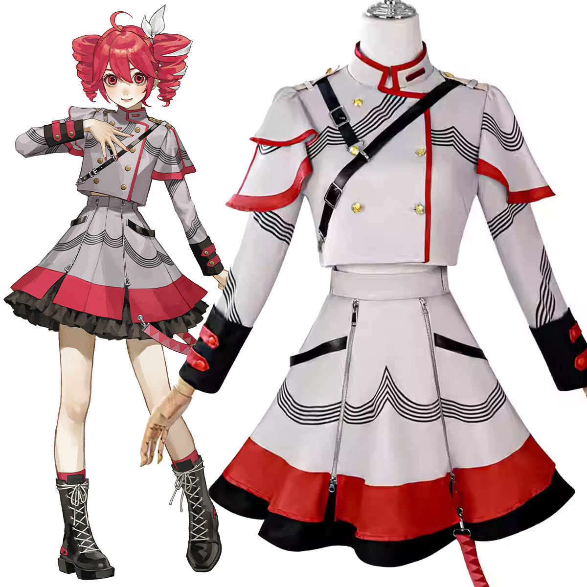 Kasane Teto Cosplay Costume