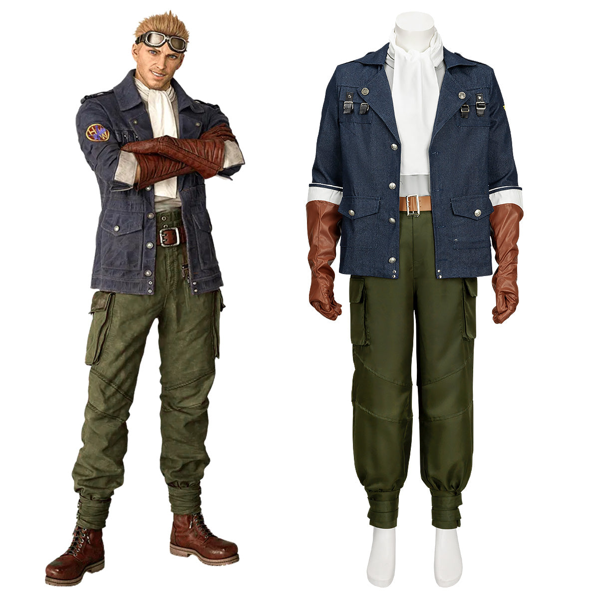 Final Fantasy VII Rebirth Cid Highwind Cosplay Costume
