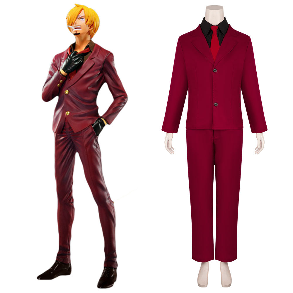 One Piece Sanji Vinsmoke Onigashima Cosplay Costume