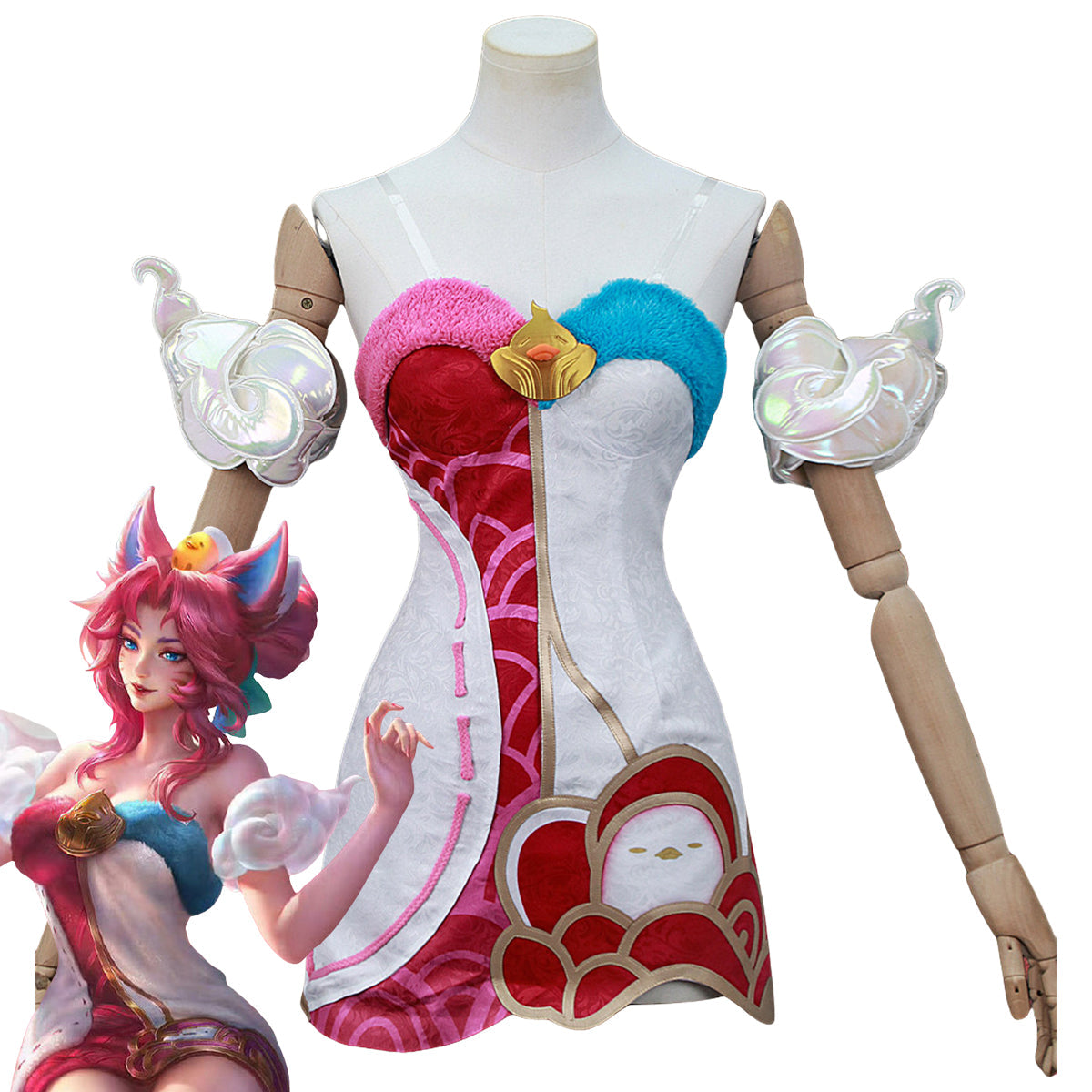 League of Legends Ahri Spirit Blossom Springs Mythic Chroma Costume