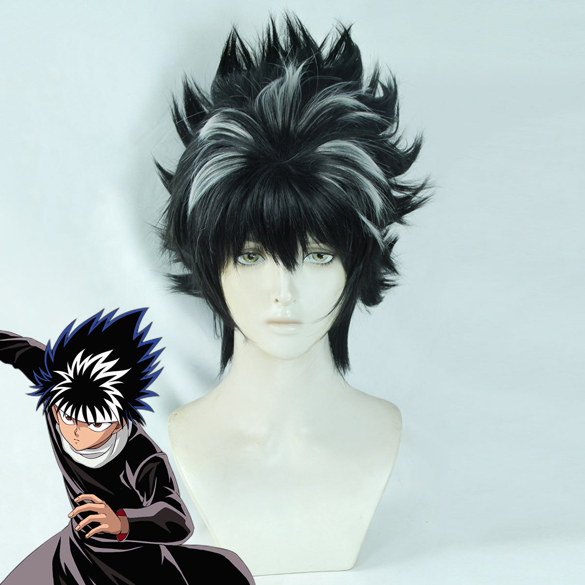 Yu Yu Hakusho Hiei Black Cosplay Wig