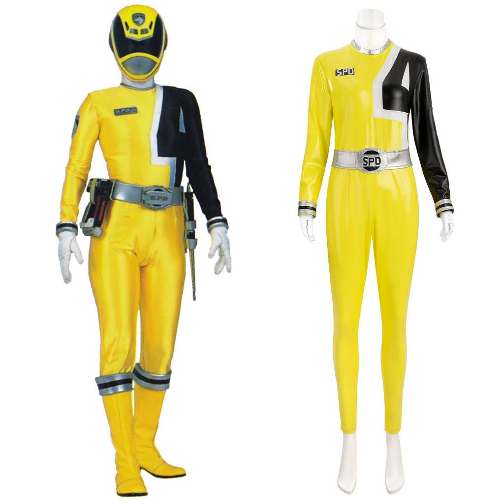 Power Rangers S.P.D. SPD Yellow Ranger Cosplay Costume