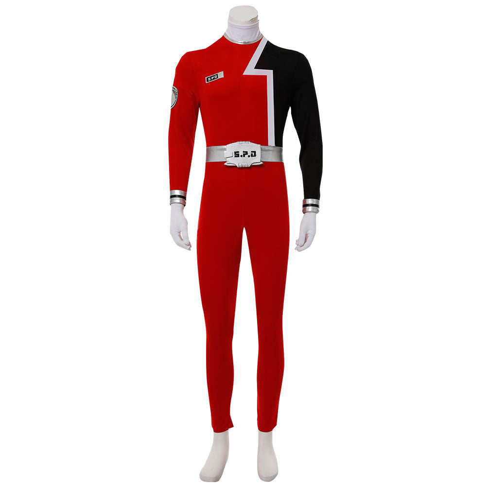 Power Rangers SPD Red Ranger Cosplay Costume