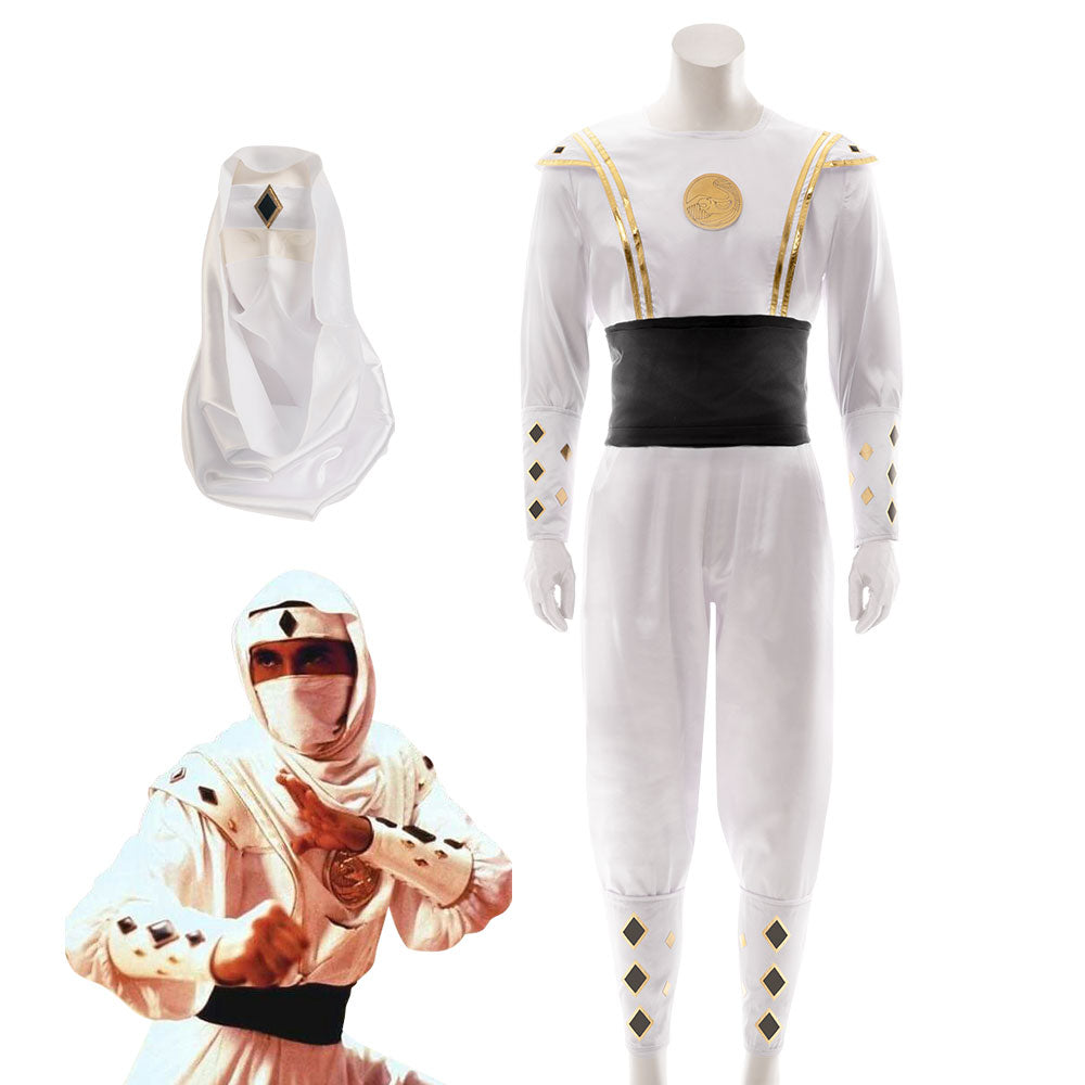 Power Rangers White Ninjetti Ranger White Ninja Ranger B Edition Cosplay Costume