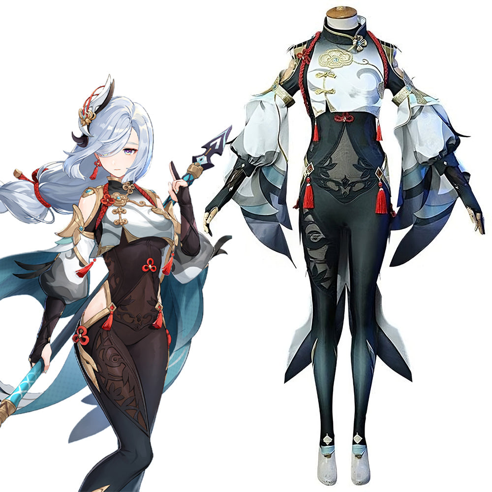 Genshin Impact Shenhe Transparent Version Cosplay Costume