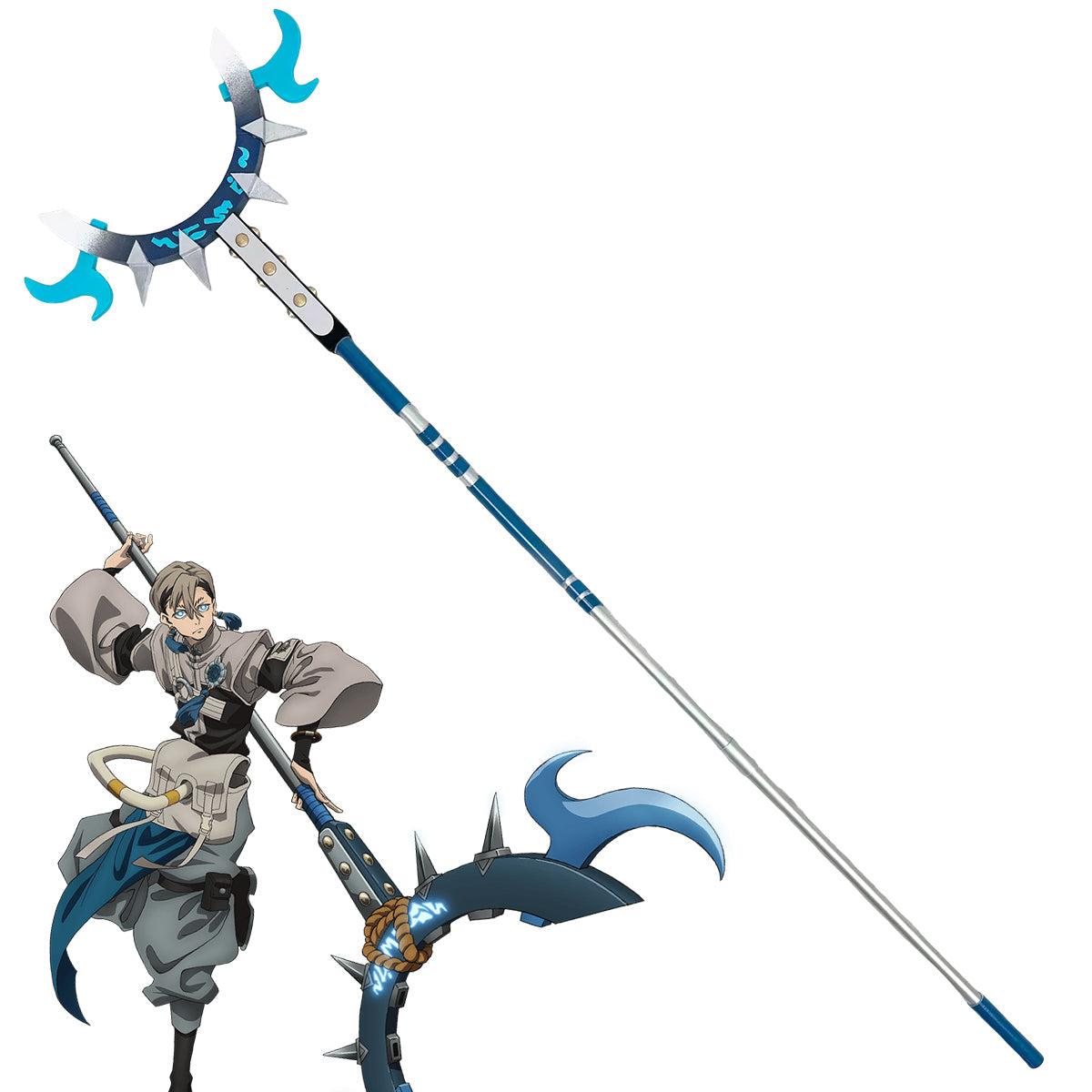GACHIAKUTA Zanka Long Fork Cosplay Weapon Prop