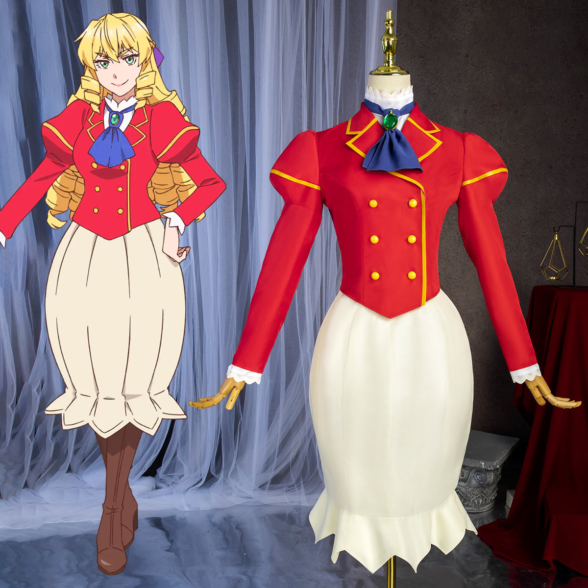 From Bureaucrat To Villainess Grace Auvergne Cosplay Costume