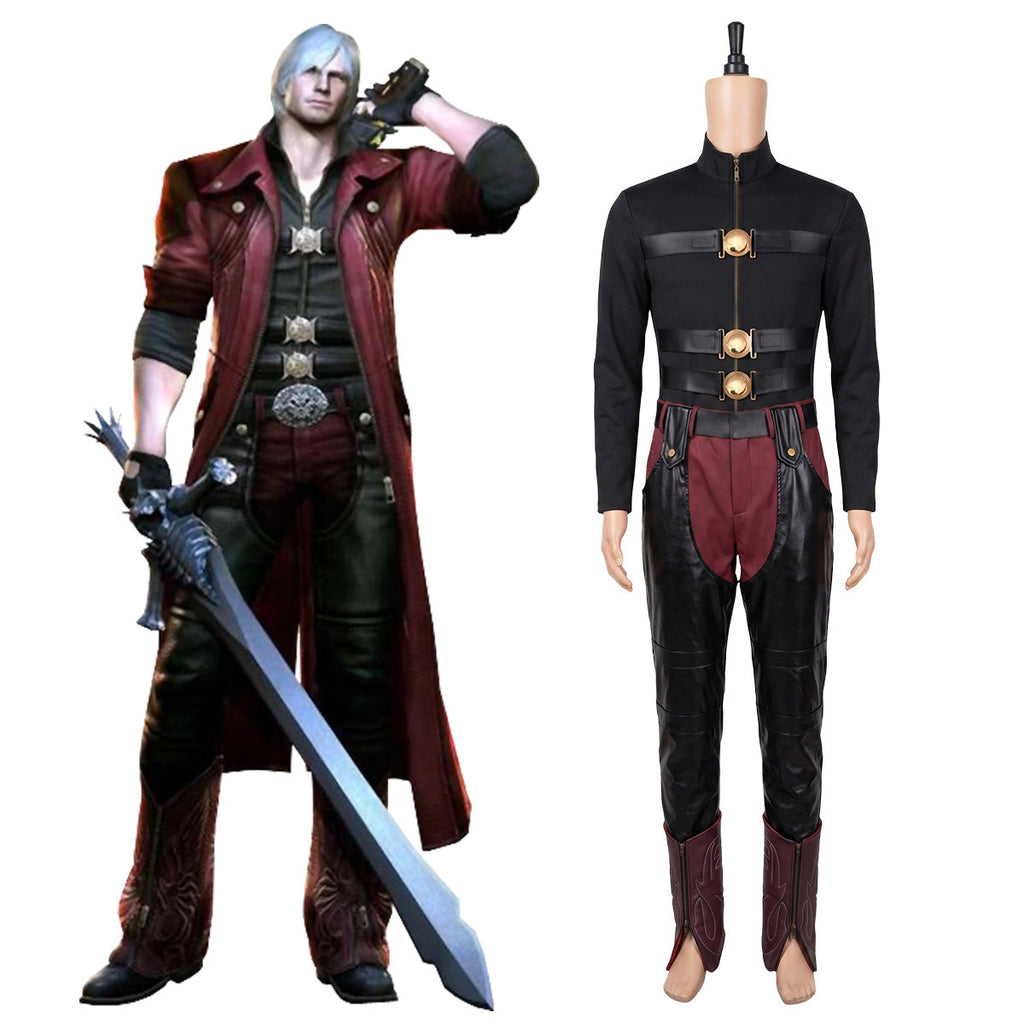 Devil May Cry 4 Dante Cosplay Costume - Without Coat