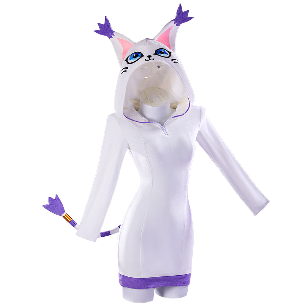 Digimon Story: Time Stranger Gatomon Kanan Yuuki Cosplay Costume