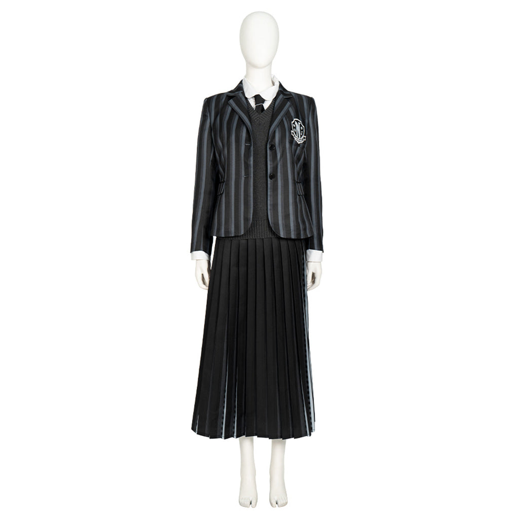 Wednesday Addams School Uniform Cosplay Costume