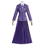 Wednesday Season 2 Agnes DeMille Purple Uniform Costume