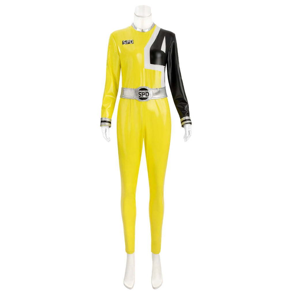 Power Rangers S.P.D. SPD Yellow Ranger Cosplay Costume