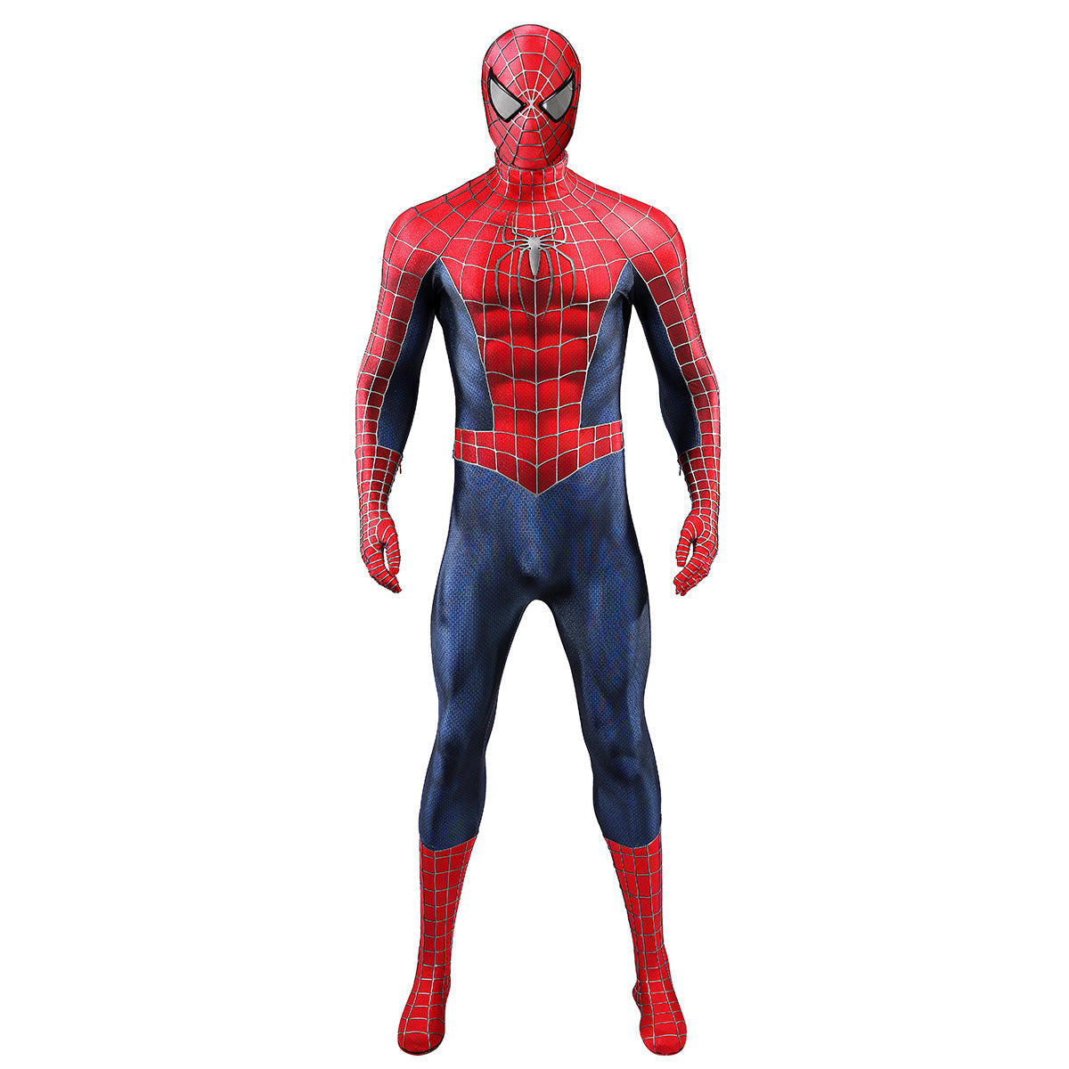 Marvel 2002 Movie Spider-Man Peter Parker Tobey Maguire Premium Edtion Cosplay Costume