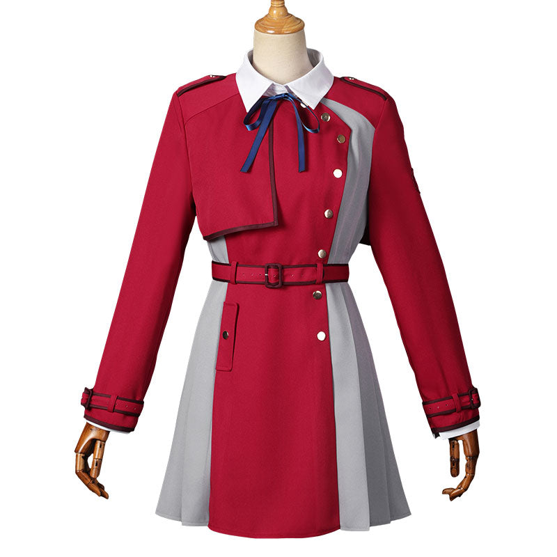 Lycoris Recoil Chisato Nishikigi Red Uniform Cosplay Costume