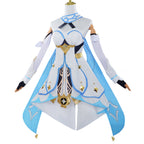 Genshin Impact Lumine Blue and White Edition Cosplay Costume