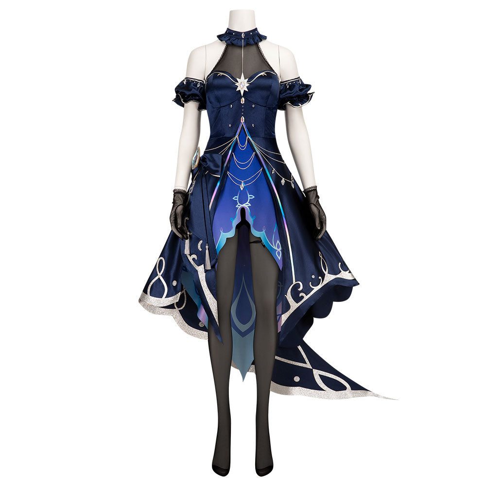 Genshin Impact Focalors Furina Dress Cosplay Costume