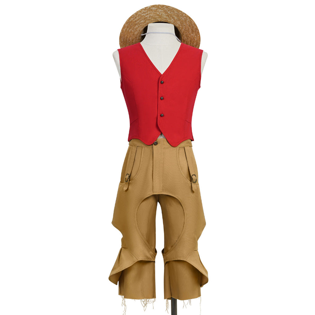 One Piece Live Action Season 2 Luffy Costume with Straw Hat