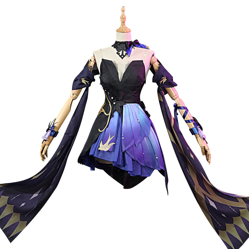 Genshin Impact Keqing Opulent Splendor Cosplay Costume
