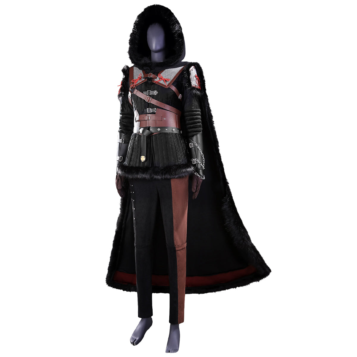 The Witcher 4 Cirilla Black Suit Cosplay Costume