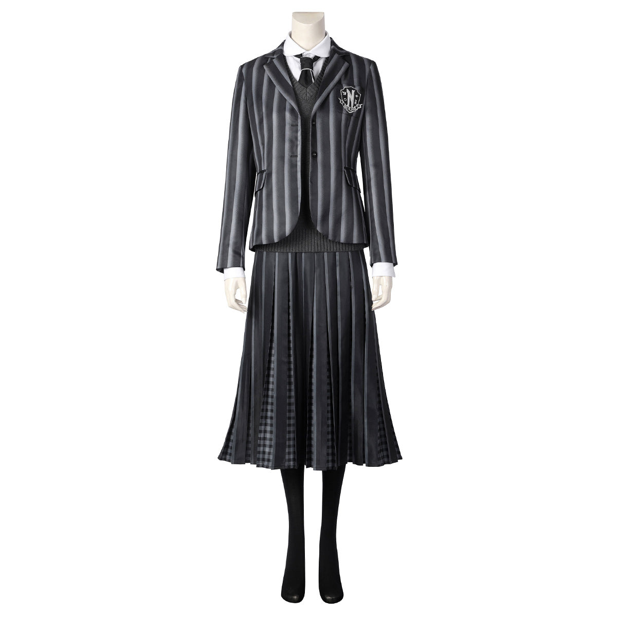 Wednesday Addams Black Uniform Cosplay Costume