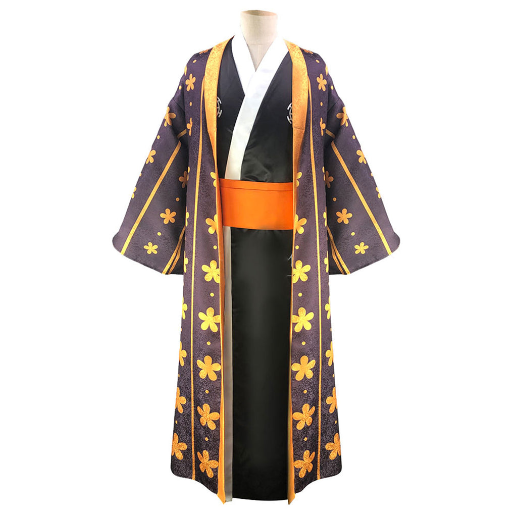One Piece Wano Country Trafalgar D Water Law Cosplay Costume