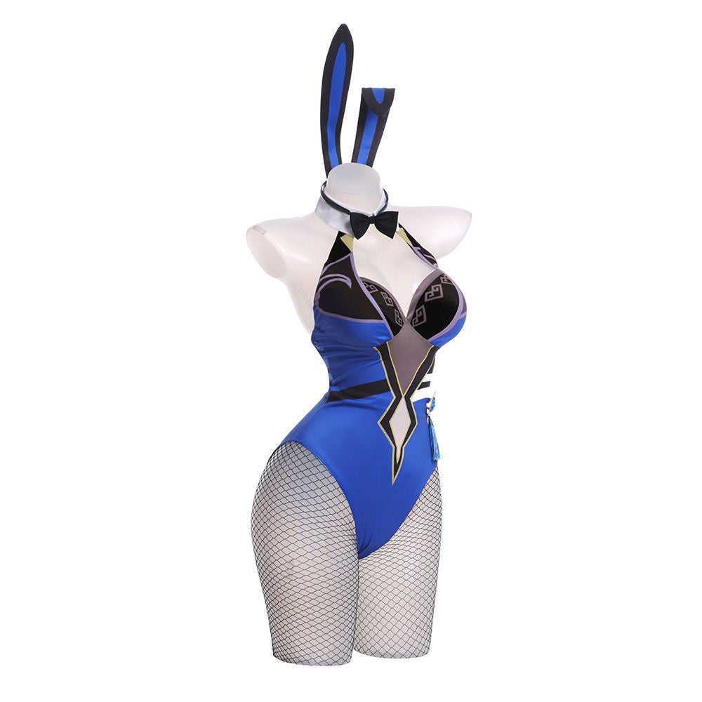 Genshin Impact Yelan Bunny Girl Cosplay Costume