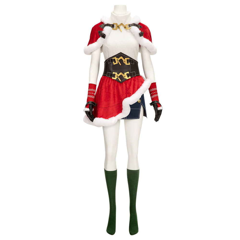 Final Fantasy VII Ever Crisis Tifa Christmas Cosplay Costume