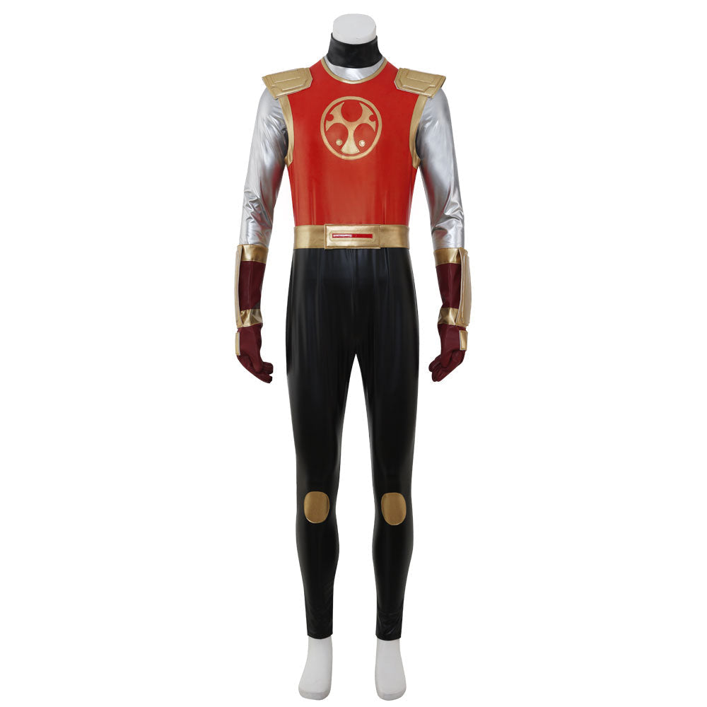 Power Rangers Ninja Storm Crimson Thunder Ranger Cosplay Costume