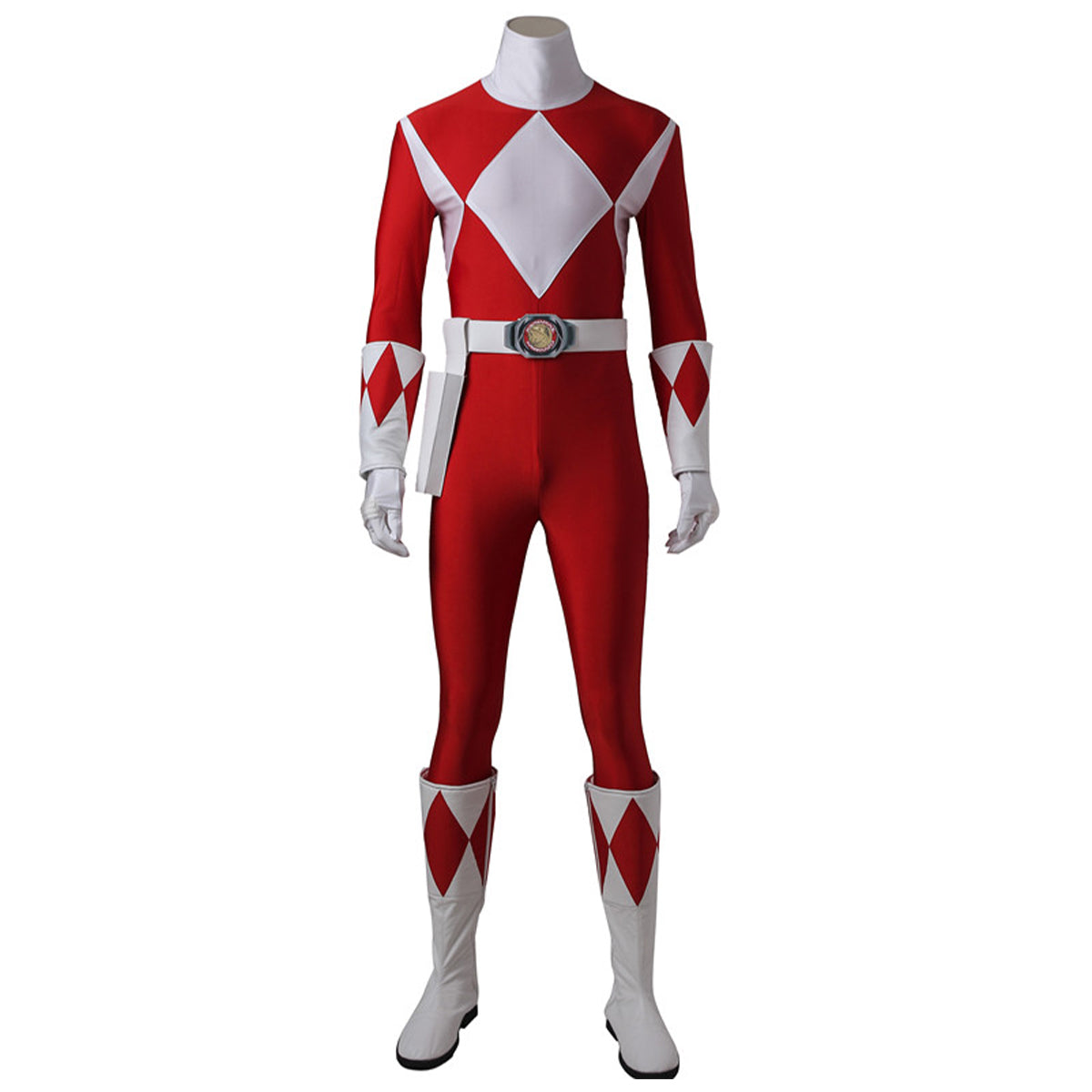 Mighty Morphin Power Rangers Red Ranger Cosplay Costume