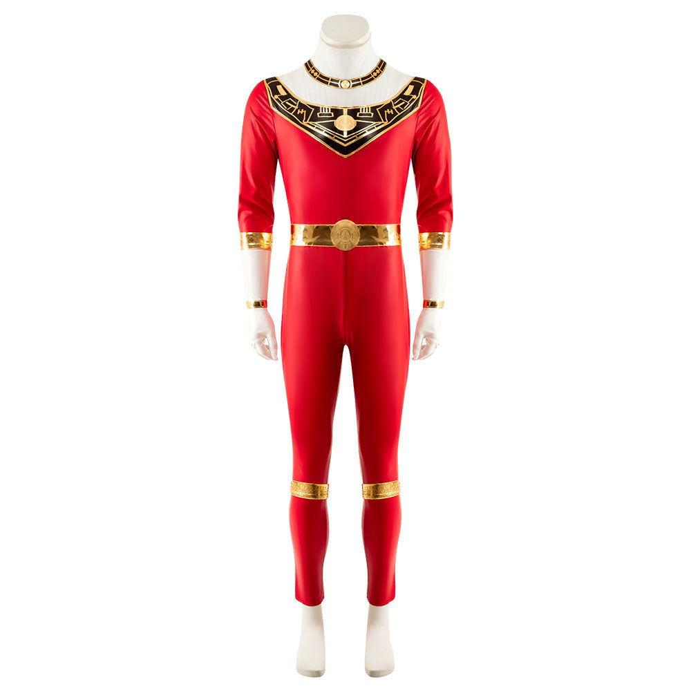 Power Rangers Zeo Ranger V Red Tommy Oliver Cosplay Costume