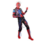 Spider-Verse Spider-Punk Hobie Cosplay Costume with Wig