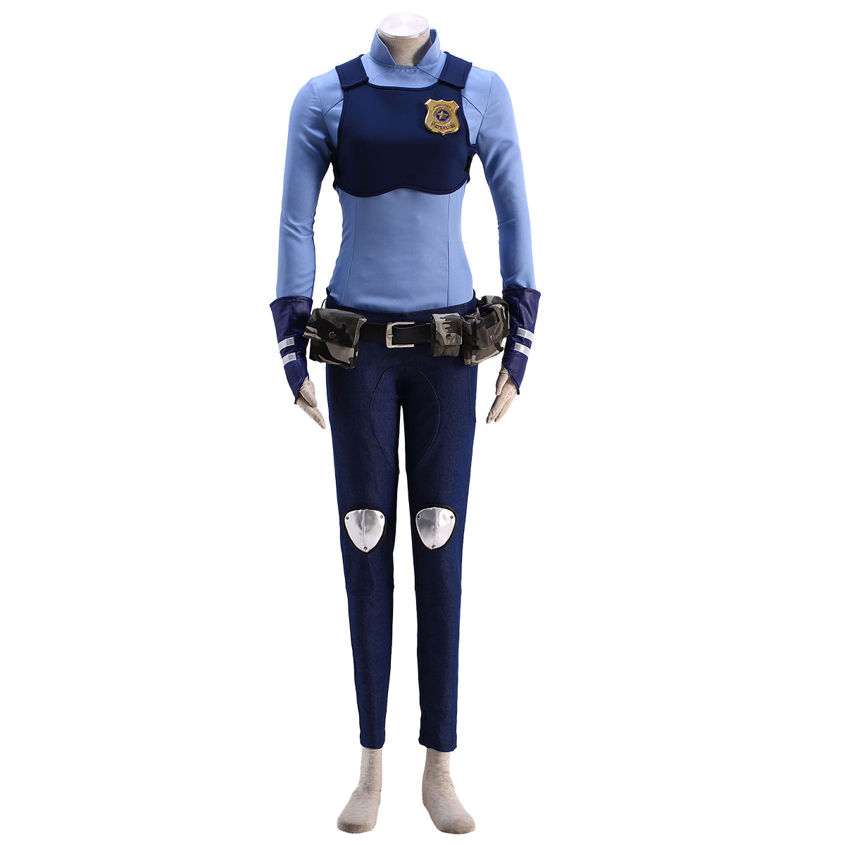 Disney Zootopia Officer Judy Hopps Personify Movie Cosplay Costume - Deluxe Version