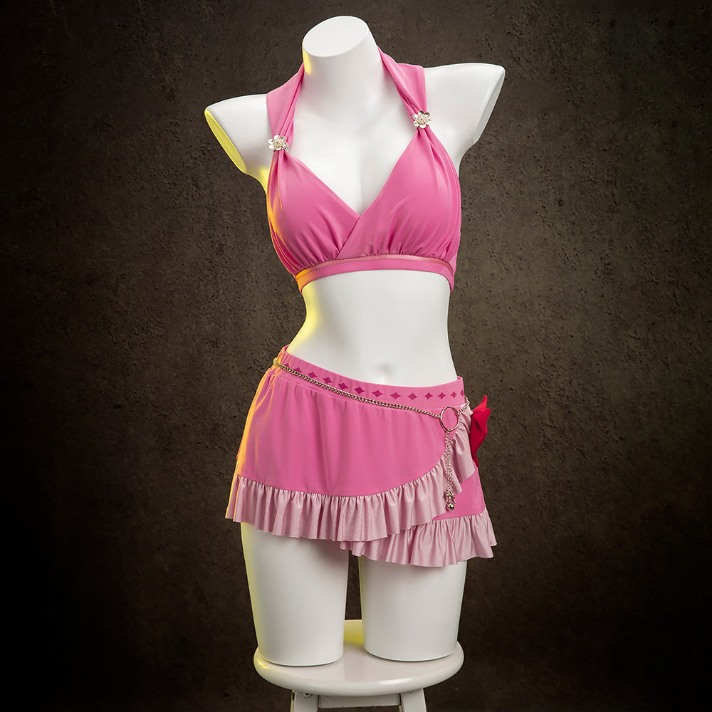 Final Fantasy VII Rebirth Aerith Gainsborough Cosplay Swimsuit