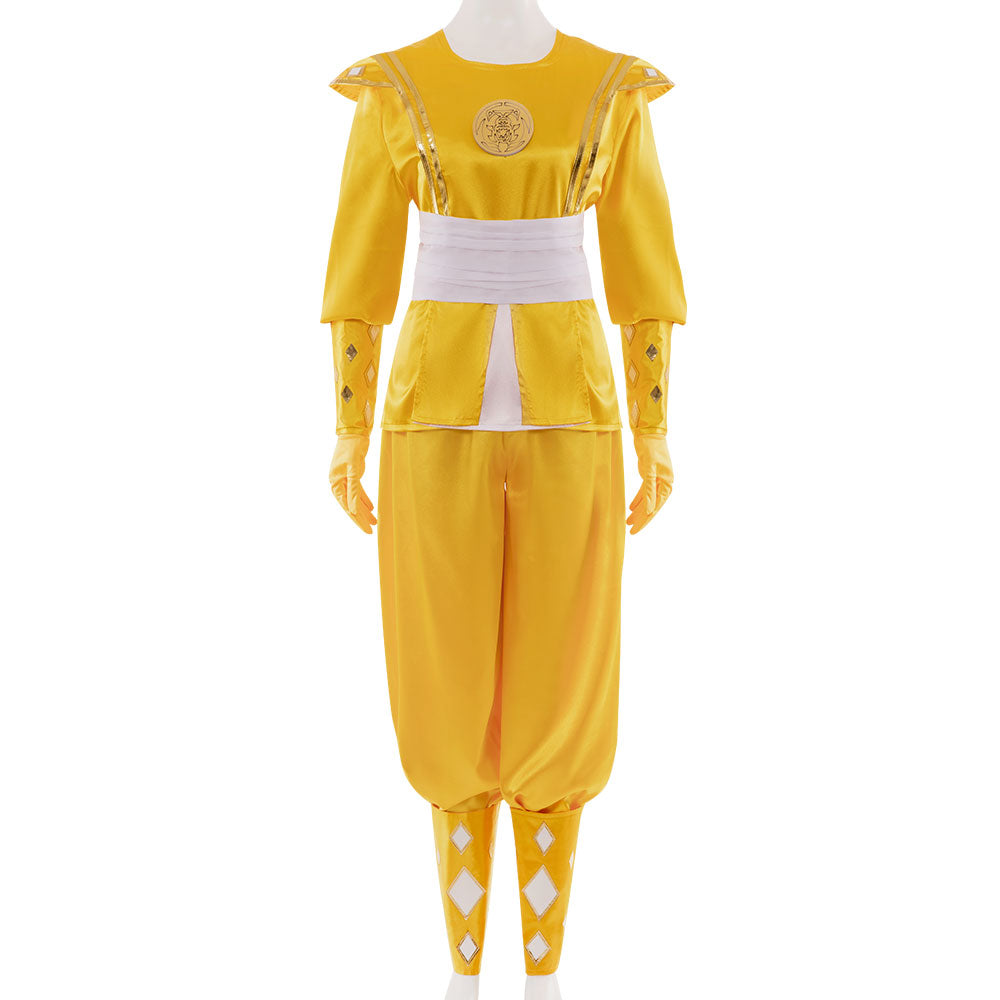 Power Rangers Yellow Ninjetti Ranger B Edition Cosplay Costume