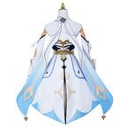 Genshin Impact Lumine Blue and White Edition Cosplay Costume