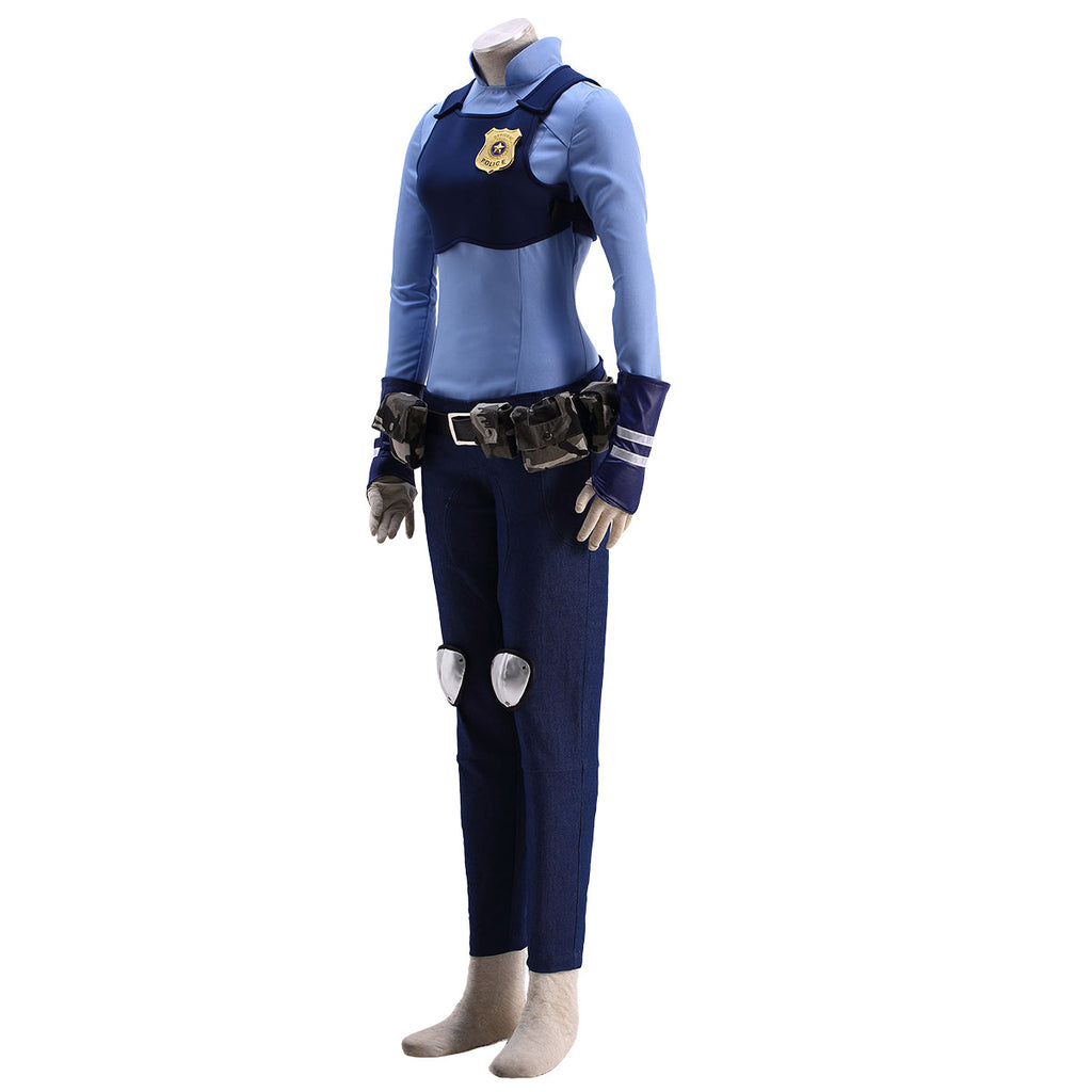 Disney Zootopia Officer Judy Hopps Personify Movie Cosplay Costume - Deluxe Version