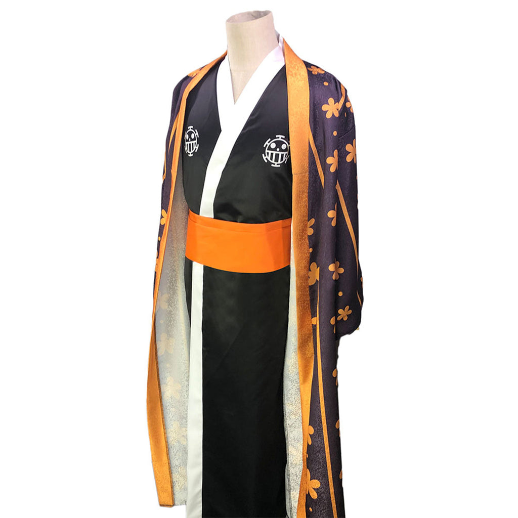 One Piece Wano Country Trafalgar D Water Law Cosplay Costume