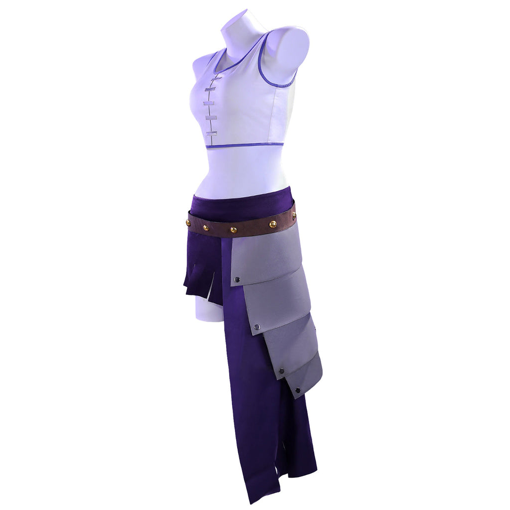 One Piece Nico Robin Elbaph Purple Cosplay Costume